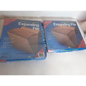 Vintage Smead Expandable Files Alphabetical A-Z Letter Size  K117A Set of 2